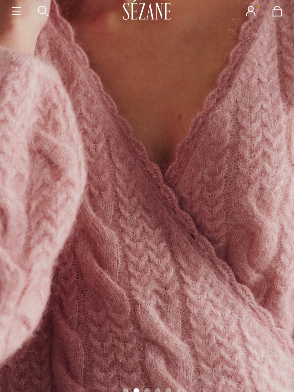 Sezane Odalie Sweater in Petal Pink size XS NEW - Picture 2 of 13